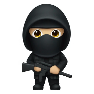 squid game mask gaurd sticker