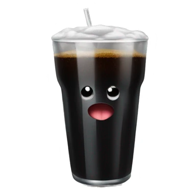 black drink with foum on top sticker