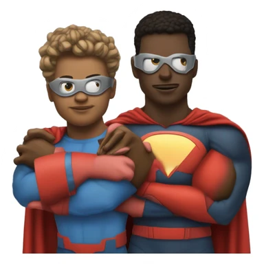 sidekick superhero bestie ride or die homie logo (make such that looks like both male and female and cant tell difference) - just shoulder up sticker
