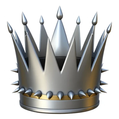 Spiked crown sticker
