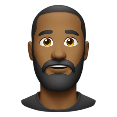 change this emoji is feel like more rugged look with beard sticker