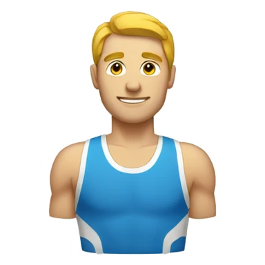 Un homme à la salle de sport  sticker