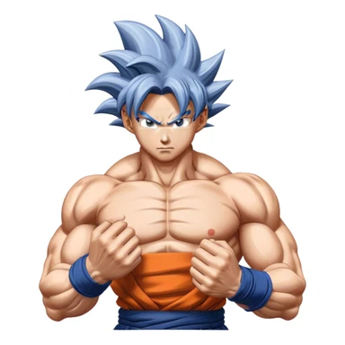 Ultra instinct goku sticker
