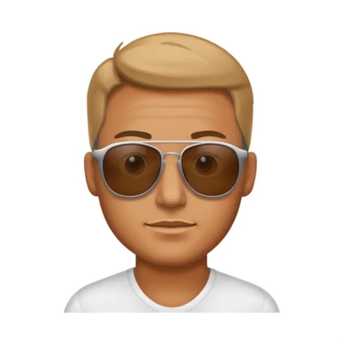 uomo con occhiali da sola sticker