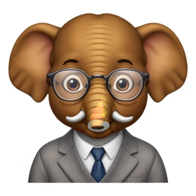 elefante academico sticker