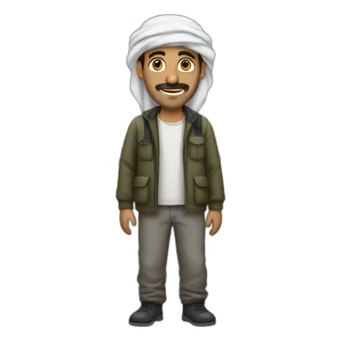 palestinian man sticker