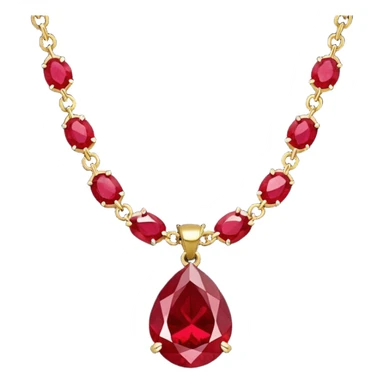 ruby necklace sticker