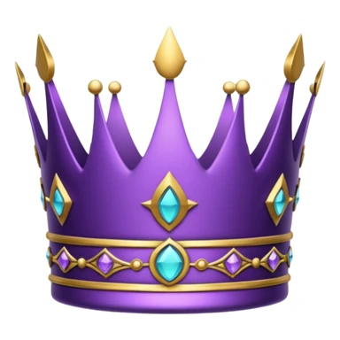 Purple crown for discord sticker