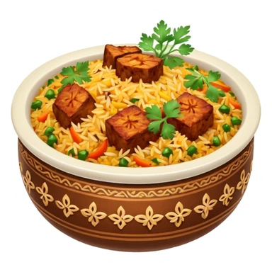 A bowl of biryani sticker