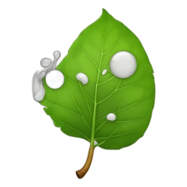 Smoking leaf tired sticker