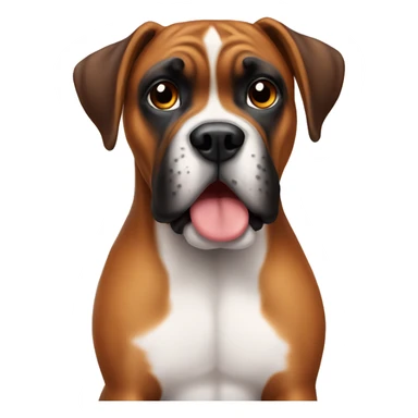 cute dog boxer sticker
