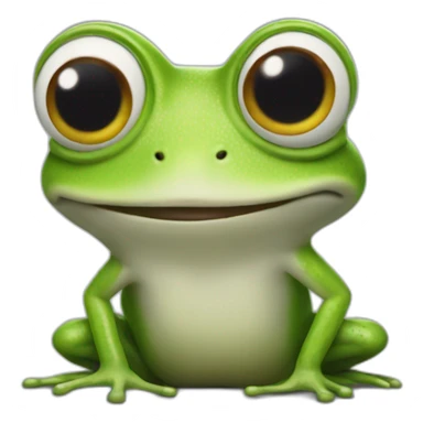 Crazy Frog but as a slug sticker