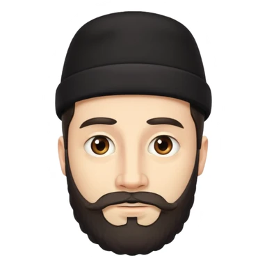 Orthodox Jewish male face sticker