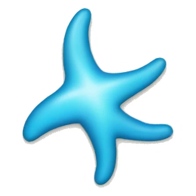 Beach blue star water sticker