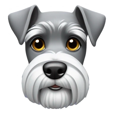 Gray schnauzer  sticker