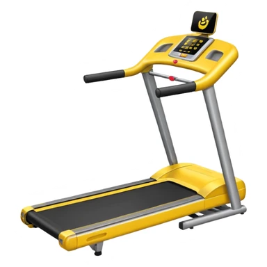 yellow treadmill sticker