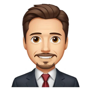 happy tony stark sticker