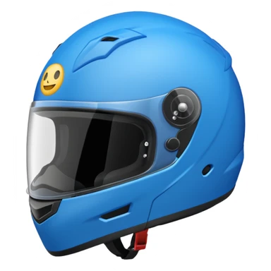 emoji capacete de moto azul (use a cor no HEX/HTML #1440FF) sticker