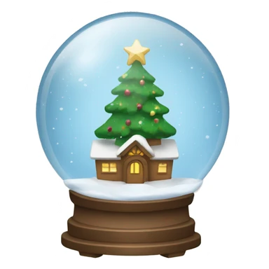 christmas snow globe  sticker