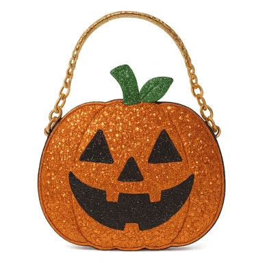 halloween sparkling purse, cute, no background sticker