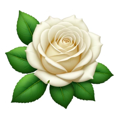 Trandafir alb sticker