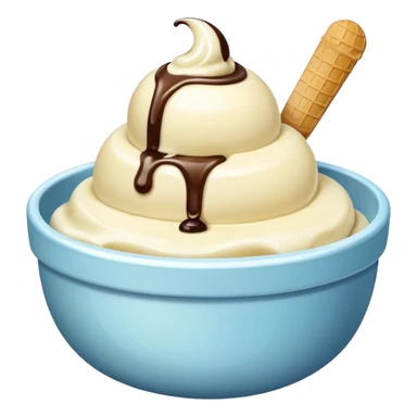 icecream in bowl sticker