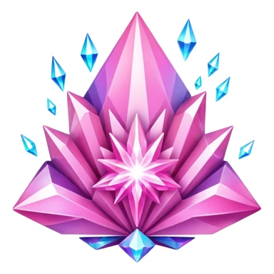 glitter cristal rosa shock sticker