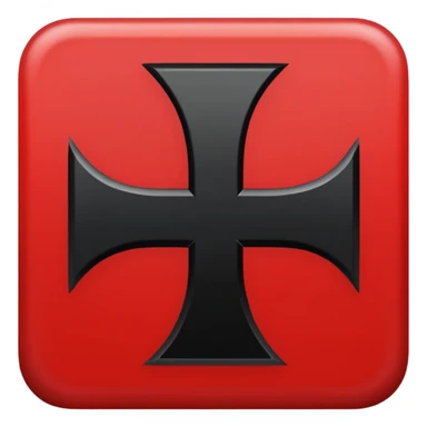 Signo nazi rojo y negro sticker