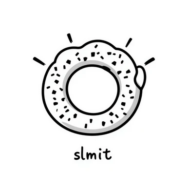 a simit, the Turkish sesame bagel, hand drawn doodle style sticker