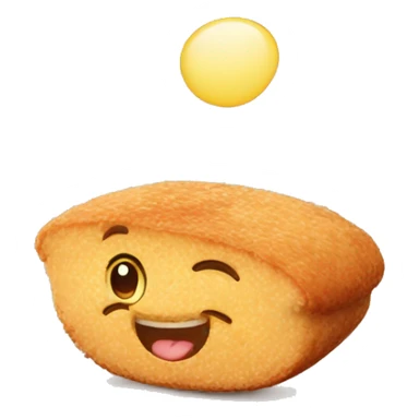 cutlet with the emotion of happiness sticker