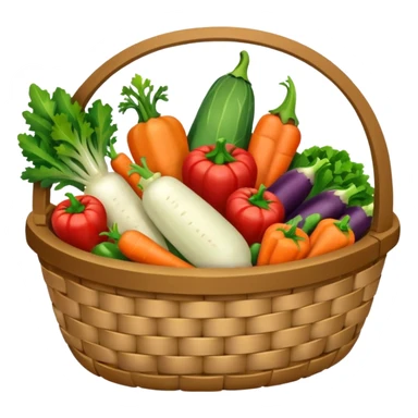 vegetable basket sticker