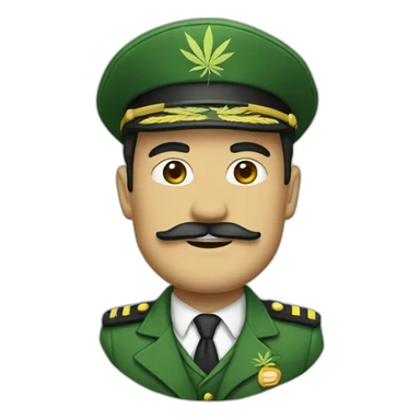 Captain cannabis sticker
