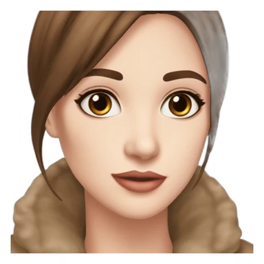 rosemary eleanor benson "rosie" brown hair brown eyes big earsage four sticker