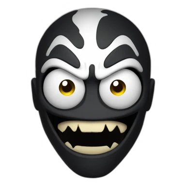 venom round face sticker