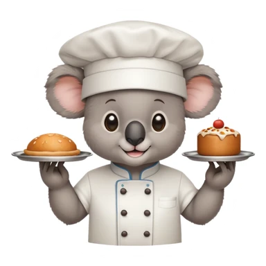 Koala chef restaurant sticker