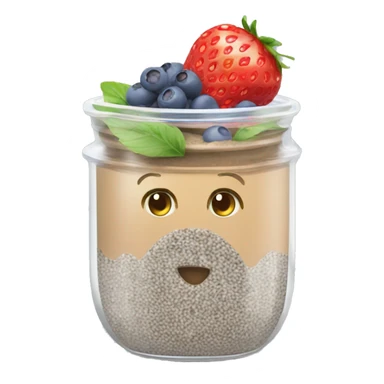 Chia seed pudding sticker