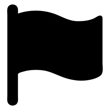 red flag, rectangular, modern, no text, no emblem, solid filled icon sticker