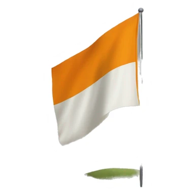 An orienteering flag on a hill sticker