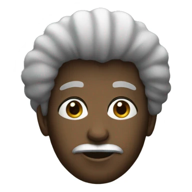 Une noir avec un afro sticker