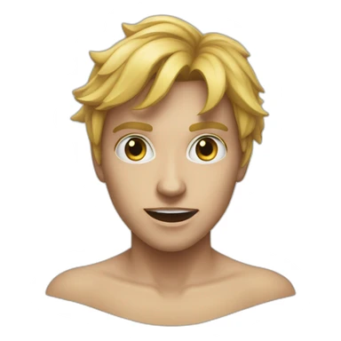 visage hurlant de peur appl sticker