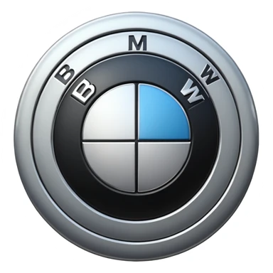 Bmw symbol real without double layer  sticker