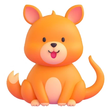 cute animal sidekick sticker