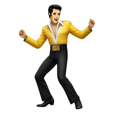 Elvis presley dancing sticker