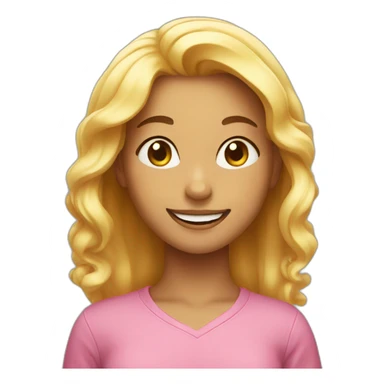 satisfied girl sticker