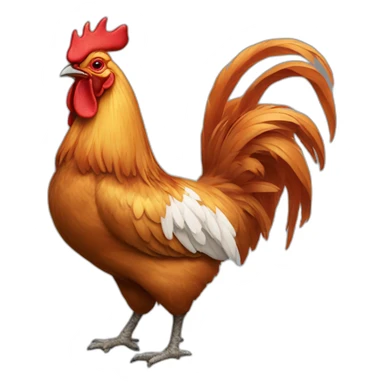 rooster wearing tims sticker