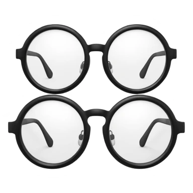 Create a high-quality 3D render that transforms the emojis 👓 into 3D objects. Pixar-style, 

 sticker