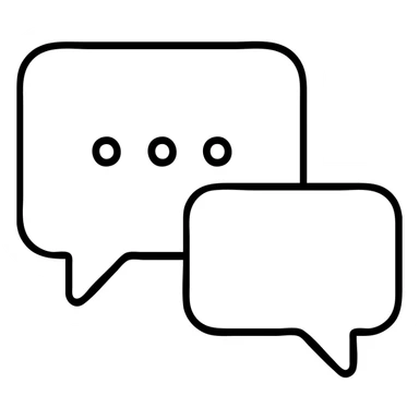 conversation chat bubbles icon sticker