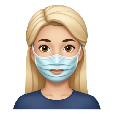 women facial mask sticker