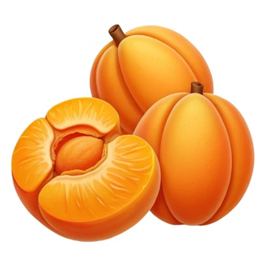 Dried apricot  sticker