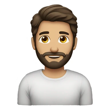 Brunette boyfriend with beard  sticker